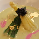 ビストロ ダイア - 【2014/4再訪】アスパラのスープアップ