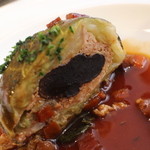 ビストロ ダイア - 【2014/4再訪】黒トリュフのロールキャベツの断面はこんな感じです☆