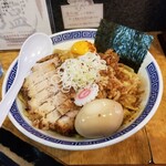 塩そば専門店 桑ばら - 手切り手揉み麺のスパイシーカレー油そば