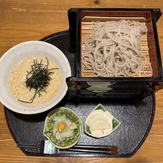 三立十割 蕎麦人 - 料理写真:大和芋のとろろせいろ蕎麦  1,500円（蕎麦つゆは付きません）/せいろ追加  400円