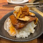 SATOブリアン七番 - ヒレスキに松茸がトッピング