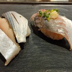 魚がし日本一 - 光物3種　〆さば　小肌　あじ