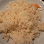 gopのアナグラ - 今回のライスは、鶏がらスープで炊いたスペシャルです