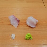 鮨 しゅん輔 阿佐ヶ谷 - 真鯛、クエの昆布締め