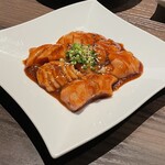肉のひぐち直営焼肉 安福 - 特選ミノ ぶつ切り(味噌) - サクサクの食感が好き