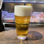 三九酒場 けごむす - せんべろセットの生ビール