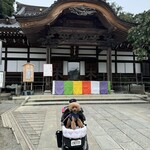 そば処 湧水 - 深大寺をバックにパチリ♪