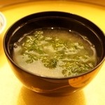 鮨 のぐち - お椀はアオサ汁