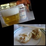 平尾カントリークラブ - 缶ビール＆焼売