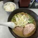 ゆげや - こってり醤油、お昼のサービス小ライス