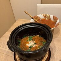 馬車道 大かわ - 鮭の炊き込みご飯にたっぷりの新イクラ