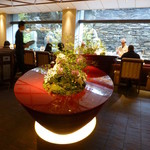 水暉 - お店入り口の花