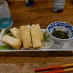 まる波 - 島豆腐の厚揚げ