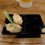 まる波 - お通しのたらし揚げ