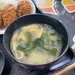 かき小屋 小江戸 - みそ汁