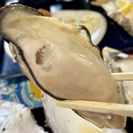 かき小屋 小江戸 - 見よ！この大きな焼き牡蠣w