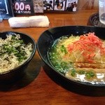 麺屋 軌跡 本店 - 海老塩ラーメンとしらす丼のセット