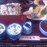 手打道場 高砂 - 天あいのり（うどんとそば）（１，４５０円）