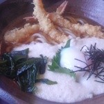 手打道場 高砂 - 海老とろろうどんのアップ写真