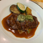 ステーキ・海鮮　リヤン・ド・ファミーユ - 妻が大好き❤️なハンバーグステーキ　一番美味しい店と言ってます