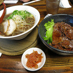 さん源醤 - 牛ハラミ丼セット