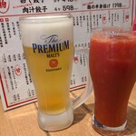 餃子のたっちゃん - ◆生ビール中 273円（ハッピーアワー価格）← GOOD！