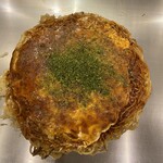 広島風お好み焼き まるちゃん - 麺ダブル、大葉、イカ天追加