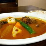 サムズカリー - スパイシーヤゲンなんこつカリー(￥1280)、辛さ5番。