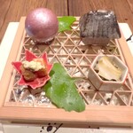 祇園ろか - 季節の前菜　器も美しい。