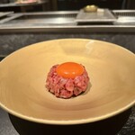 西麻布 焼肉 X - 但馬牛ユッケ
