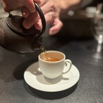 西麻布 焼肉 X - 目の前で入れてくれるので香りを感じます