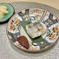 鮨 逅 - 太刀魚と無花果。