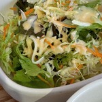 Cafe&Dining にこり - パスタセット〔えび&ベーコン〕ペペロンチーノ※スープ&サラダ付き