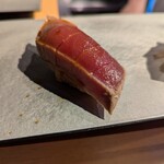 立喰い寿司 あきら 築地店 - 赤身漬け