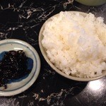 麺屋・千寿 - 白めし(中)