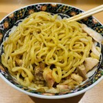 北千住煮干中華蕎麦 かれん - 冷やし油そば(混ぜたあと)