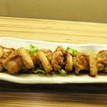 石原 - 知床産鶏の焼き鳥（自家製つゆの甘辛な照り焼きです）