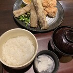 風土 - 鶏と牛蒡の唐揚げ膳