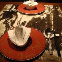 全聚徳 銀座店 - テーブルセッティング