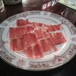 バー クラスター - 熟成生ハムも頂きました。