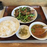 盛 - レバニラ定食1500円