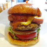 マグズカフェ - 4月限定＠スパムチーズバーガー (アップ)