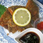 三喜食堂 - レモン　紅葉おろし　タレ　だけでもイケるが･･･