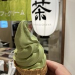大津びわこ茶屋 - 240927金　滋賀　大津びわこ茶屋　極近江抹茶ソフト450円