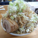 ハイマウント - ラーメン中　ヤサイアブラネギ　ニンニクダブル