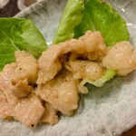 すし おおまさ - シマチョウ塩炒め