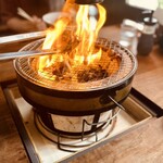 高千穂 鶏の炭火焼き - ファイヤ〜