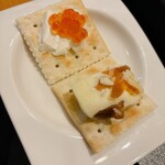 すし おおまさ - クリームチーズいくら、柿バター