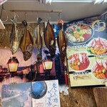 市場食堂 味処たけだ   - 待ち合いの壁