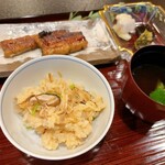 京懐石 美濃吉 竹茂楼 - 松茸ご飯と鰻の蒲焼